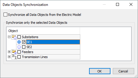 Syncing only the selected objects
