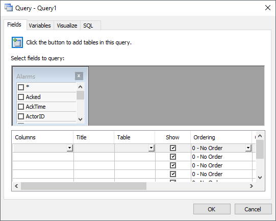 Query settings Query settings