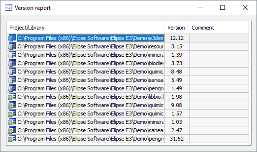 Version Report Version Report