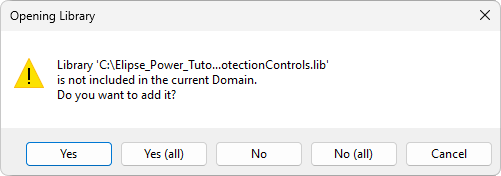 Adding a library to the current Domain