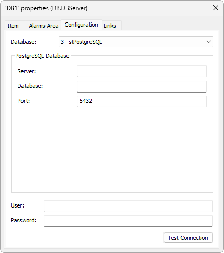 Configuration for PostgreSQL Databases
