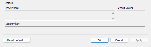 Footer of E3 Tweak's main window Footer of E3 Tweak's main window