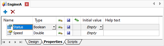Properties tab Properties tab