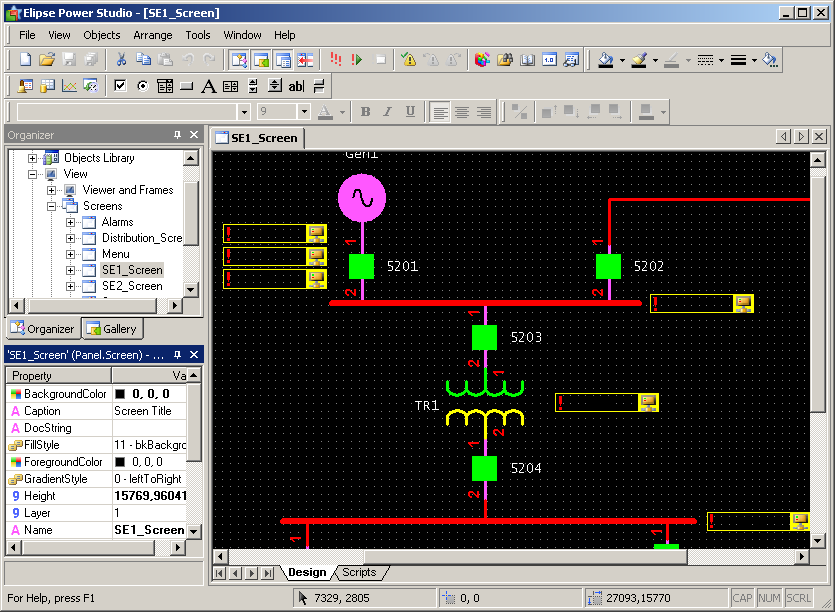 Screen objects Screen objects