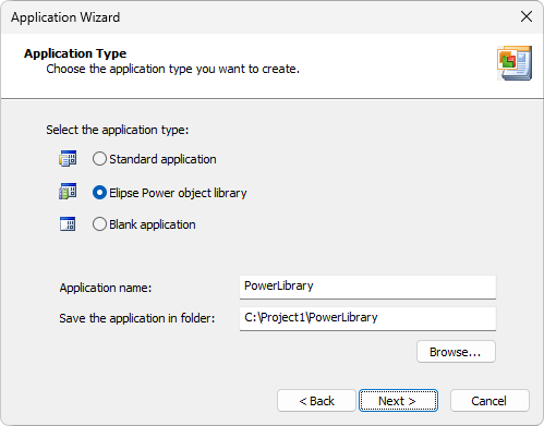 Application Wizard Application Wizard