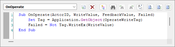 OnOperate event OnOperate event