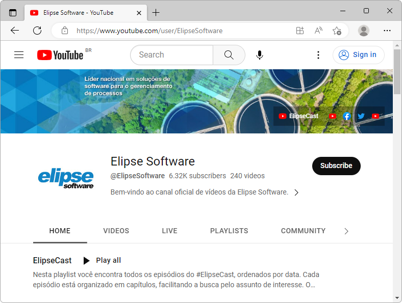 Initial page of Video Channel Initial page of Video Channel