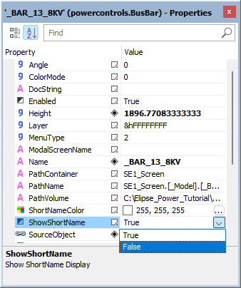 ShowShortName property ShowShortName property