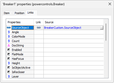 Link with the SourceObject property Link with the SourceObject property