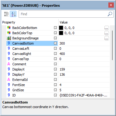 Substation's CanvasBottom property Substation's CanvasBottom property