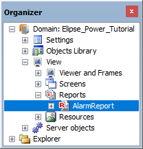 Inserting a Report Inserting a Report