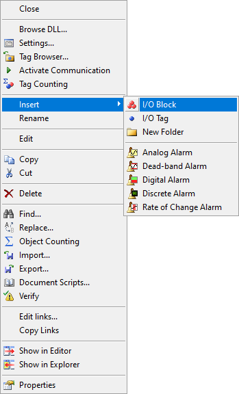 Drivers > I/O Driver > I/O Block