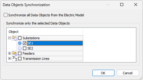 Syncing only the selected objects Syncing only the selected objects