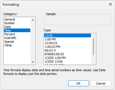 Display Set Format Screens and Screen Objects > Value Format