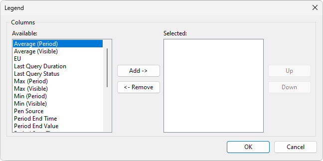 Legend window Legend window