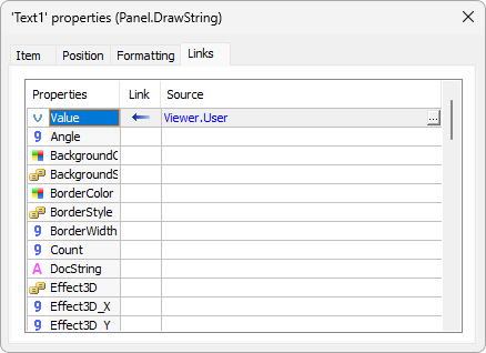 Viewer's User property Viewer's User property