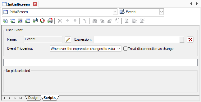 Whenever the expression changes its value option Whenever the expression changes its value option