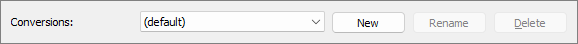 Conversions Conversions