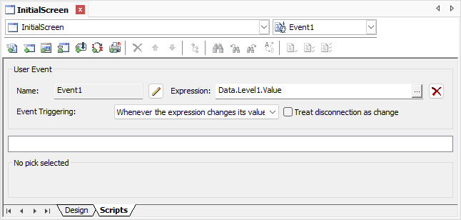 Whenever the expression changes its value option Whenever the expression changes its value option