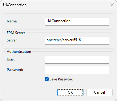 UaConnection window UaConnection window