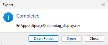 Export process successfully finished Export process successfully finished