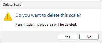 Confirming the removal of a Vertical Scale Confirming the removal of a Vertical Scale