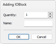 Adding IOBlock window Adding IOBlock window