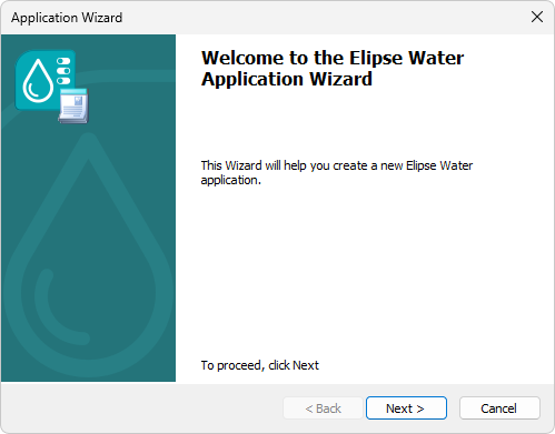 Application Wizard's initial window