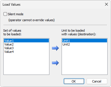 Dialog box of the LoadFormulaDlg method