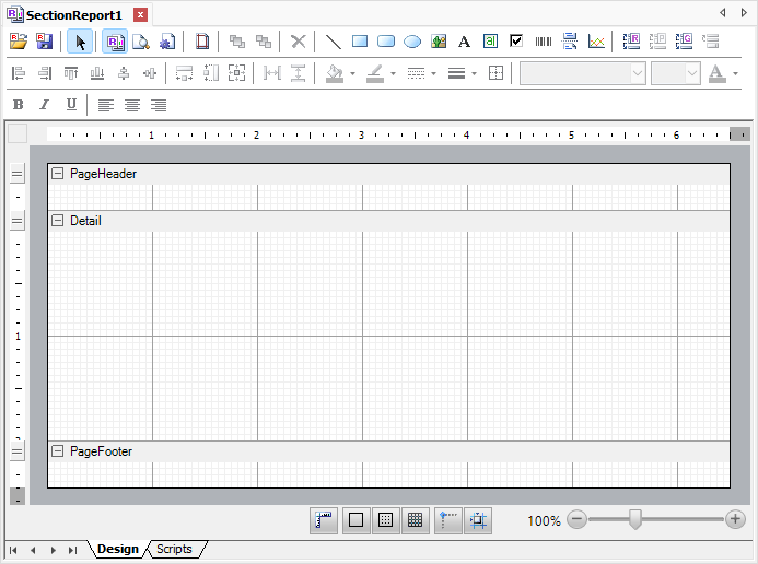 Section Reports > Settings