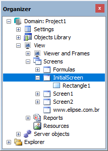 Rectangle1 is an item of InitialScreen Rectangle1 is an item of InitialScreen
