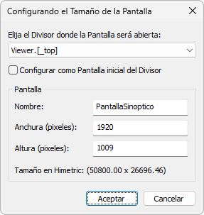 Ventana Configurando el tamaño de la Pantalla Ventana Configurando el tamaño de la Pantalla