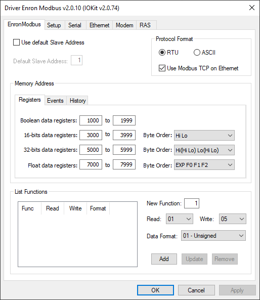 Aba EnronModbus