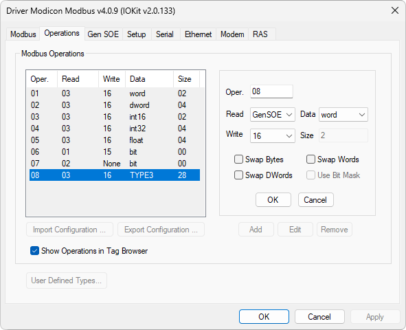 Função especial GenSOE Função especial GenSOE
