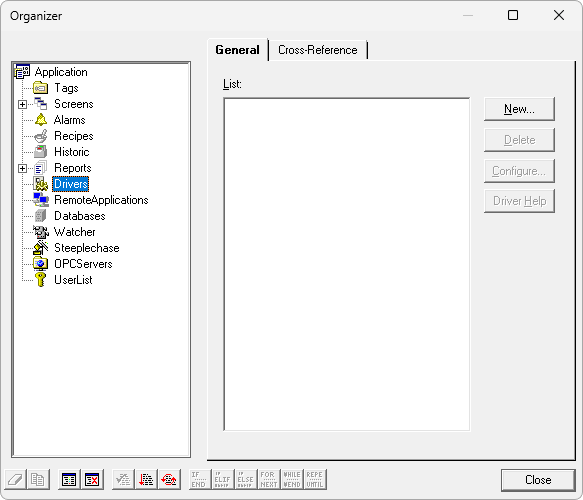 Adicionar um novo Driver ao Elipse SCADA