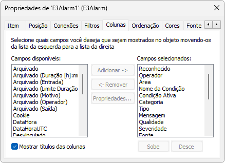 Aba Colunas Aba Colunas