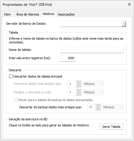 Aba Histórico