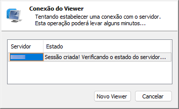 Mensagem de estado da conexão Mensagem de estado da conexão