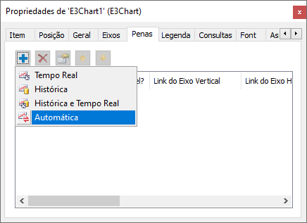 Opção de adicionar uma Pena Automática