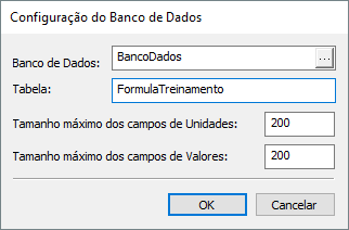 Configuração do Banco de Dados da Fórmula