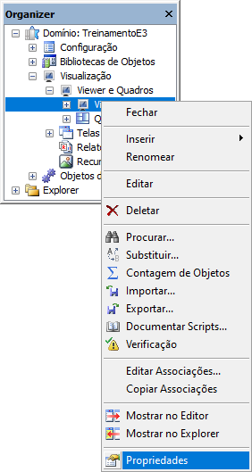 Propriedades do Viewer