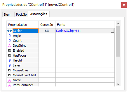 Associação na Propriedade XValor