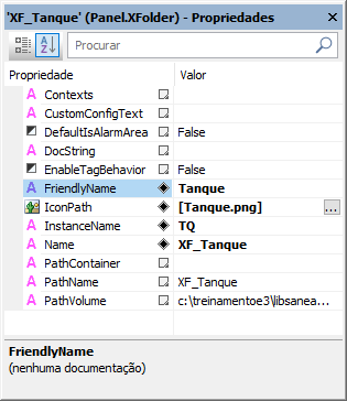Propriedades do XFolder