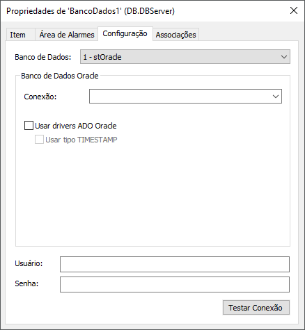 Configurações para Banco de Dados Oracle