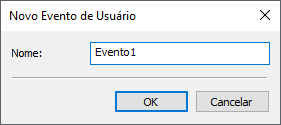 Janela Novo Evento de Usuário