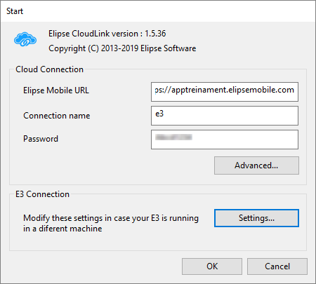 Configuração do Elipse CloudLink