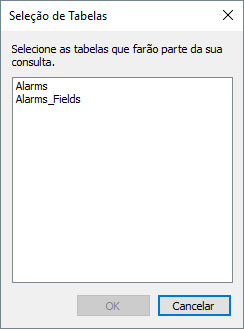Seleção de tabelas