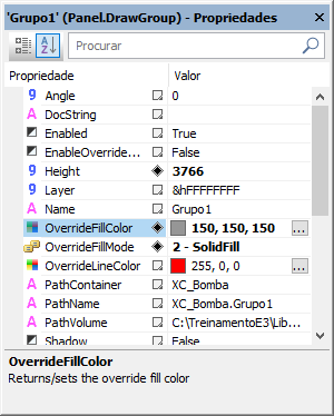 Propriedades OverrideFillColor e OverrideFillMode