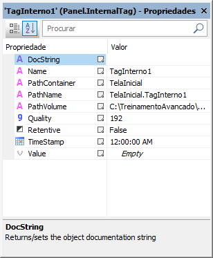 Objeto Tag Interno (InternalTag)