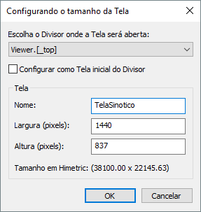 Janela Configurando o tamanho da Tela